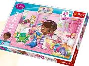 Okładka książki Puzzle 24 maxi Klinika dla pluszaków TREFL