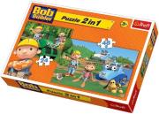 Okładka książki Puzzle 2w1 Bob Budown. Razem zawsze raźniej TREFL