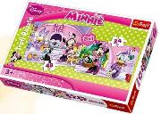 Okładka książki Puzzle 2w1 Minnie na zakupach TREFL