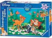 Okładka książki Puzzle 2x24 Mój przyjaciel Bambi
