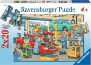Okładka książki Puzzle 2x24 Warsztat samochodowy i stacja benzynowa