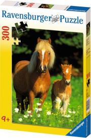 Okładka książki Puzzle 300 Szczęśliwe koniki