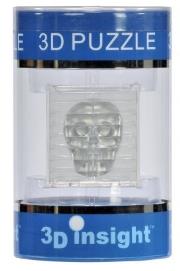 Okładka książki Puzzle 3D Czaszka srebna