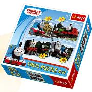 Puzzle 4w1 Tomek i Przyjaciele TREFL. Autor: 134101. Dadada.pl Okładka książki Puzzle 4w1 Tomek i Przyjaciele TREFL