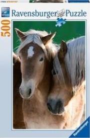 Okładka książki Puzzle 500 Portret koni