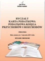 Ryczałt. Karta podatkowa... ćwiczenia PADUREK. Autor: Bożena Padurek. Dadada.pl Okładka książki Ryczałt. Karta podatkowa... ćwiczenia PADUREK