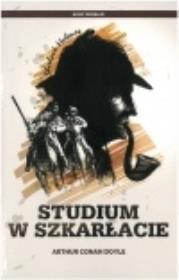 Studium w szkarłacie. Autor: Sir Arthur Conan Doyle. Dadada.pl Okładka książki Studium w szkarłacie