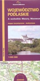 Okładka książki Województwo Podlaskie mapa turystyczno-kulturowa 1:285 000