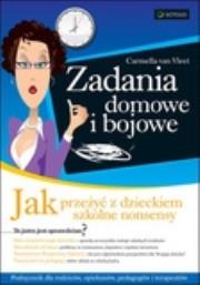 Zadania domowe i bojowe. Autor: Vleet Carmella. Dadada.pl Okładka książki Zadania domowe i bojowe
