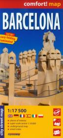 Opakowanie Barcelona laminowany plan miasta 1:17 500