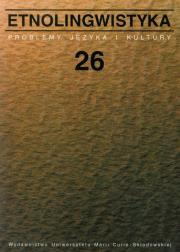 Opakowanie Etnolingwistyka tom 26