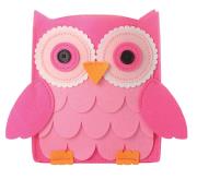 Okładka książki Filcowe robótki Poduszka sowa różowa