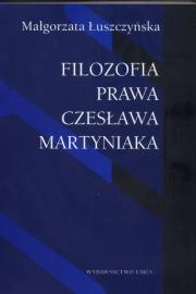 Okładka książki Filozofia prawa Czesława Martyniaka