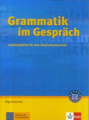Grammatik im Gesprach. Autor: Olga Swerlowa. Dadada.pl Okładka książki Grammatik im Gesprach