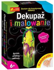 Opakowanie Handmade - Dekupaż i malowanie. Delikatne kwiaty