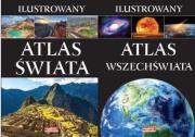Ilustr. atlas świata + ilustr. atlas wszechświata. Autor: PRACA ZBIOROWA. Dadada.pl Okładka książki Ilustr. atlas świata + ilustr. atlas wszechświata