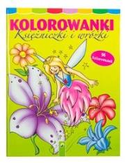 Kolorowanki Księżniczki i wróżki. Autor: praca zbiorowa. Dadada.pl Okładka książki Kolorowanki Księżniczki i wróżki