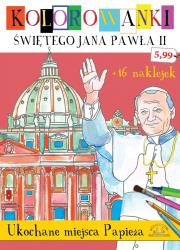 Kolorowanki Św. Jana Pawła II - Ukochane miejsca... Autor: Talarek Natalia. Dadada.pl Okładka książki Kolorowanki Św. Jana Pawła II - Ukochane miejsca..