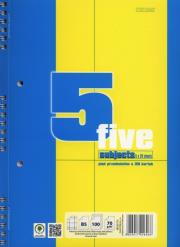 Opakowanie Kołozeszyt B5 Top-2000 w kratkę 100 kartek Pięć przedmiotów