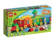 Lego Duplo Pociąg z cyferkami. Autor: Duplo. Dadada.pl Okładka książki Lego Duplo Pociąg z cyferkami