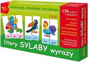 Opakowanie Litery sylaby wyrazy edukacyjna układanka obrazkowa