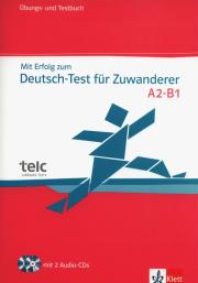 Okładka książki M Erfolog zum Deutsch- Test fur Zuwanderer A2-B1 Ubungs- und Testbuch +2CD