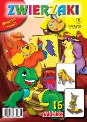 Okładka książki Malowanka Zwierzaki 5