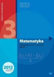 Matematyka LO 3 podr. ZR NPP w.2014 OE. Autor: Kurczab Marcin, Kurczab Elżbieta, Świda Elżbieta. Dadada.pl Okładka książki Matematyka LO 3 podr. ZR NPP w.2014 OE