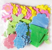 Naklejki z pianki kwiaty 60szt. Autor: KSPI-023. Dadada.pl Okładka książki Naklejki z pianki kwiaty 60szt