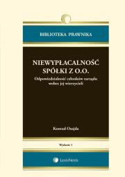 Okładka książki Niewypłacalność spółki z o.o.
