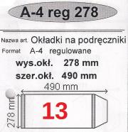 Okładka książki Okładka na podr A4 regulowana nr 13 (50szt) NARNIA