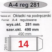 Okładka książki Okładka na podr A4 regulowana nr 14 (50szt) NARNIA