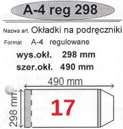 Okładka książki Okładka na podr A4 regulowana nr 17 (50szt) NARNIA