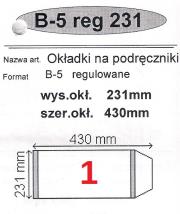 Okładka książki Okładka na podr B5 regulowana nr 1 (25szt) NARNIA