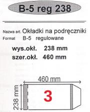 Okładka książki Okładka na podr B5 regulowana nr 3 (25szt) NARNIA