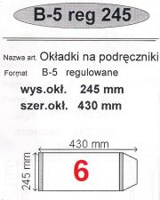 Okładka książki Okładka na podr B5 regulowana nr 6 (50szt) NARNIA