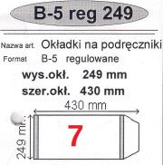 Okładka książki Okładka na podr B5 regulowana nr 7 (25szt) NARNIA