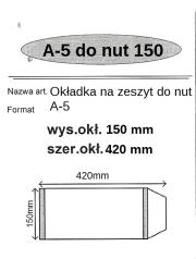 Okładka książki Okładka na zeszyt do nut A5 (25szt) NARNIA