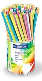 Okładka książki Ołówek trójkątny HB 72 sztuki w kubku mix kolorów