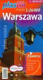 Okładka książki Plan miasta - Warszawa PLASTIK  DEMART