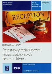 Okładka książki Podst. działal. przed. hotelarskiego REA