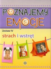 Poznajemy emocje 4 Strach i wstręt. Autor: Częścik Józef. Dadada.pl Okładka książki Poznajemy emocje 4 Strach i wstręt