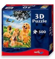 Opakowanie Psy - puzzle 500 elementów z efektem 3D