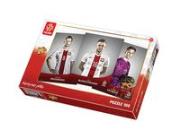 Okładka książki Puzzle 100 Trzej przyjaciele z boiska TREFL
