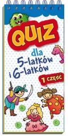 Quiz dla 5-latków i 6-latków cz. 1. Autor: praca zbiorowa. Dadada.pl Okładka książki Quiz dla 5-latków i 6-latków cz. 1