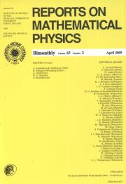 Opakowanie Reports on Mathematical Physics 63/2 2009