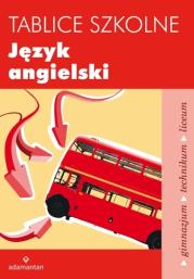 Tablice szkolne Język angielski w.2014. Autor: Grosse Robert, Junkieles Magdalena, Sikorska Maria. Dadada.pl Okładka książki Tablice szkolne Język angielski w.2014