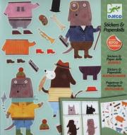 Opakowanie Zestaw naklejek i papierowych lalek - Pieski