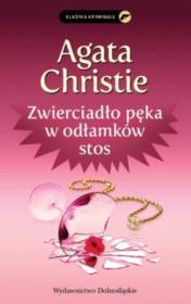 Zwierciadło pęka w odłamków stos. Autor: Agatha Christie. Dadada.pl Okładka książki Zwierciadło pęka w odłamków stos
