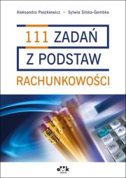 Okładka książki 111 zadań z podstaw rachunkowości